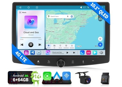 Eonon 6+64 Android 14 10.1'' Double 2 DIN Car Stereo Radio GPS CarPlay DSP 4G LTE