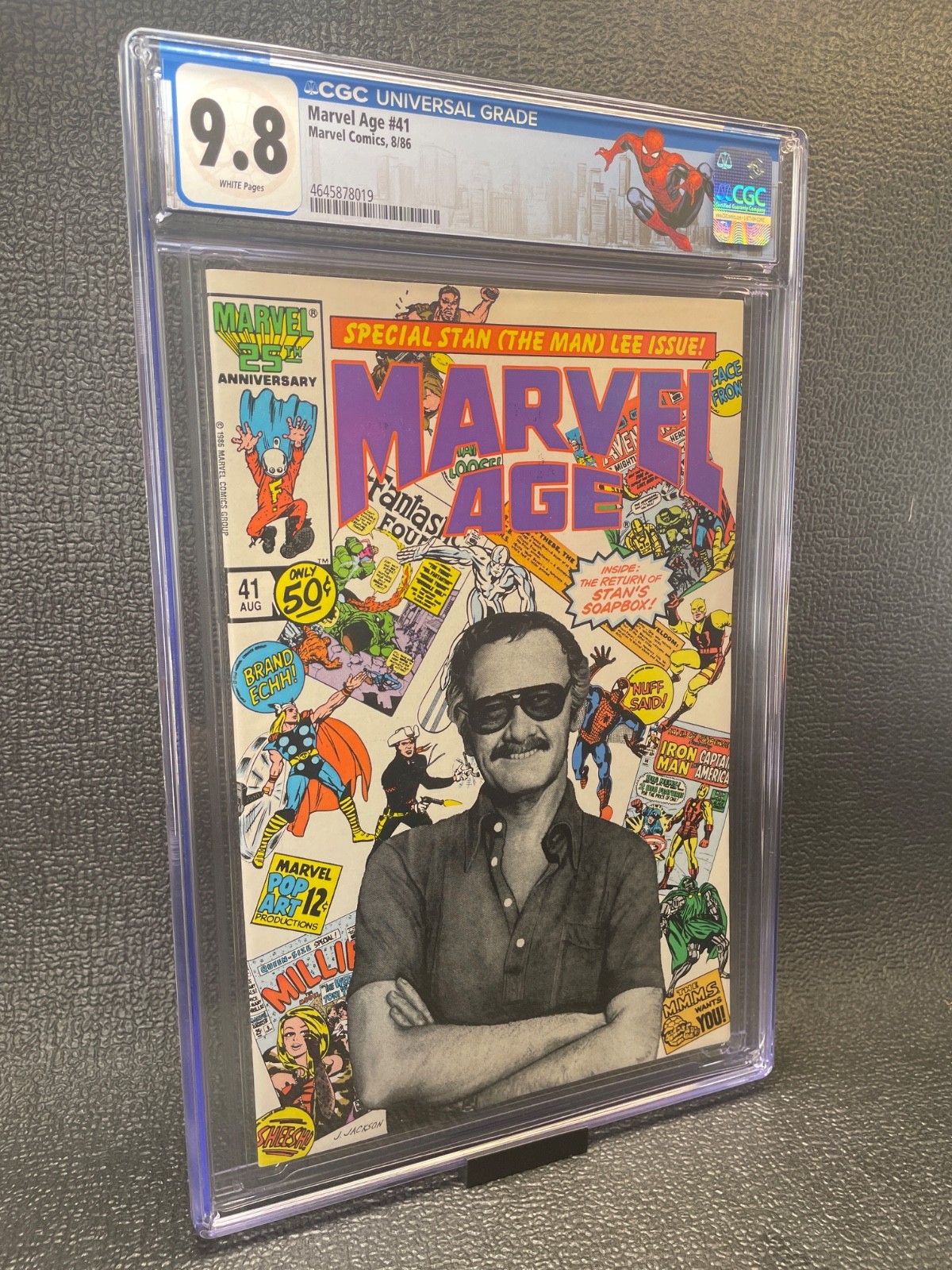 Marvel Comics: Marvel Age #41, Stan Lee Cover (1986) CGC 9.8 (Spider-Man)