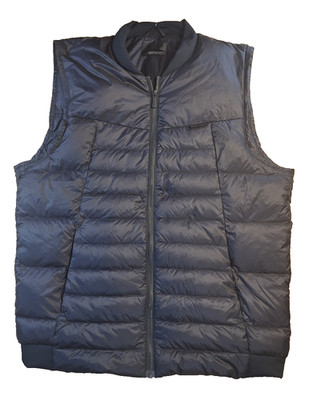 Alchemy Equipment Unisex LARGE Duck Down Vest Black Zip Up