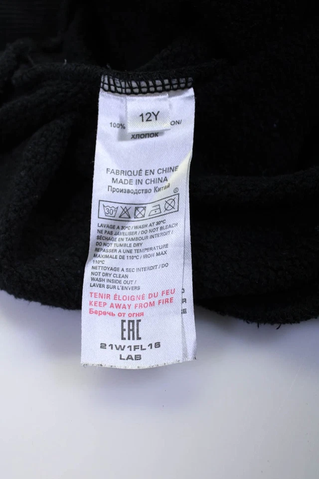 Sudadera Sonia Rykiel Niñas Algodón Estampado Gráfico Cuello Redondo Negra Talla 12 Foto 3 de 4