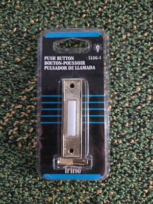 1992 Trine #715G-1 Lighted Push Button Doorbell NOS