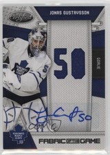 2010-11 Certified Fabric of the Game /25 Jonas Gustavsson #JG Auto 2y6