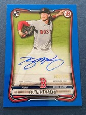 Connelly Early RC auto #d /150 - 2026 Bowman Blue Border - PRV-CE Red Sox rookie