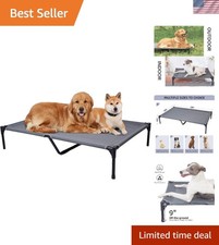 49" Elevated Cooling Bed for Extra Large Dogs - Easy Clean Washable Design