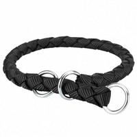 Trixie Cavo Zug-Stopp-Halsband - Schwarz - 39-45 Cm/ø 12 Mm