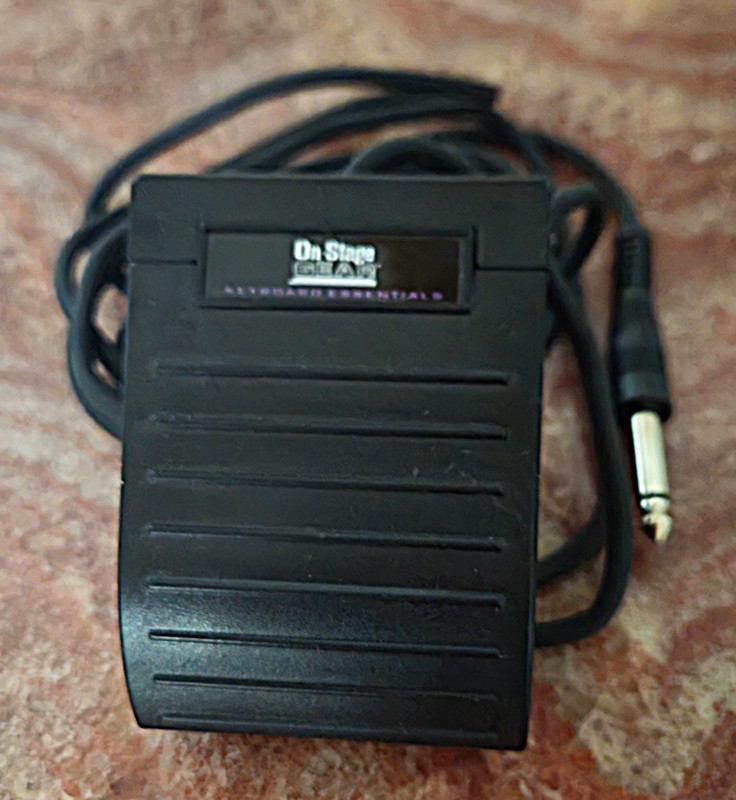 On Stage KSP20 Keyboard Sustain Pedal Footswitch Piano Controller