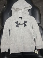 Under Armour Boys Youth 2 Piece Hoodie  Sweatpants Gray Size 4T New With Tags
