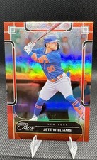 2024 Panini Three and Two - Jett Williams #43 Orange /25 (RC)