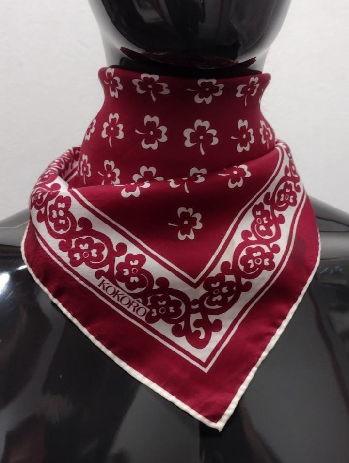 60S 70S Vintage Kokoro Silk Scarf Japan Menswear Possibly Mid Century Beaiutiful View 6