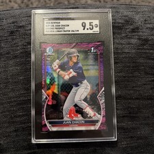 2023 Bowman Chrome Prospects #BCP-105  (Fuchsia Lunar Crater)  JUAN CHACON /199