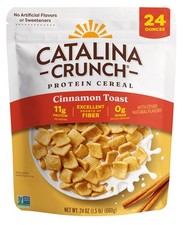 Catalina Crunch Protein Cereal - Cinnamon Toast, No Artificial Flavors, 24Oz Bag