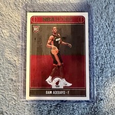 2017-18 Panini NBA Hoops Bam Adebayo Rookie Card #264 Red Back Miami Heat. rookie card picture