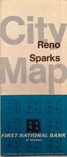 1970 Reno Sparks Nevada Street Map - Issued b...