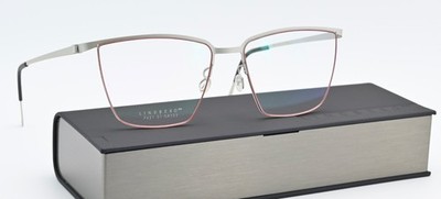 LINDBERG Brille 7421 51 GR103 T408 COL U38 Strip Titanium Viereck Halbrand Pearl