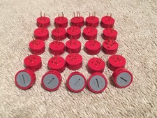 25 Vintage NOS Circuitrim 1k Ohm Trim Pots Single Turn PC Mount Potentiometer