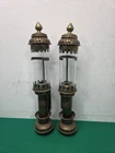 Pair of GNR Great Northern Railway Wall Oil Lamps A/F