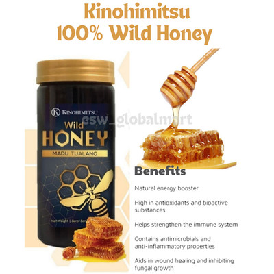 Kinohimitsu Wild Honey Madu Tualang (500g) 100% Natural From Rainforest - Halal