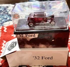 Hot Wheels Red Line Club 1:64 '32 Ford Diecast Car Red With Case