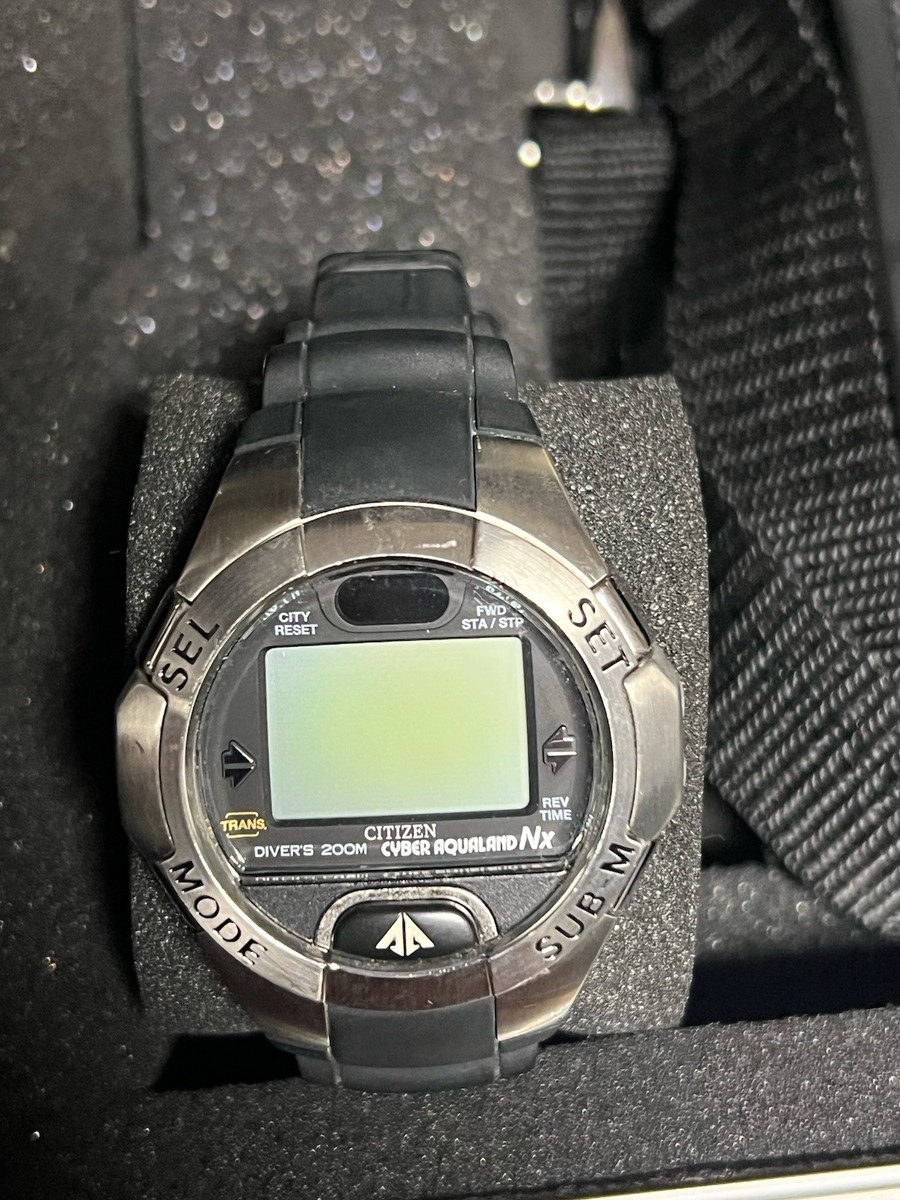 Citizen Men's Promaster Cyber Aqualand NX Watch - Needs Battery | eBay