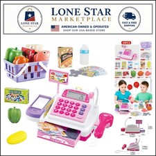Interactive 34PCS Cash Register Shop Toy Set: Learning  Fun for Toddlers