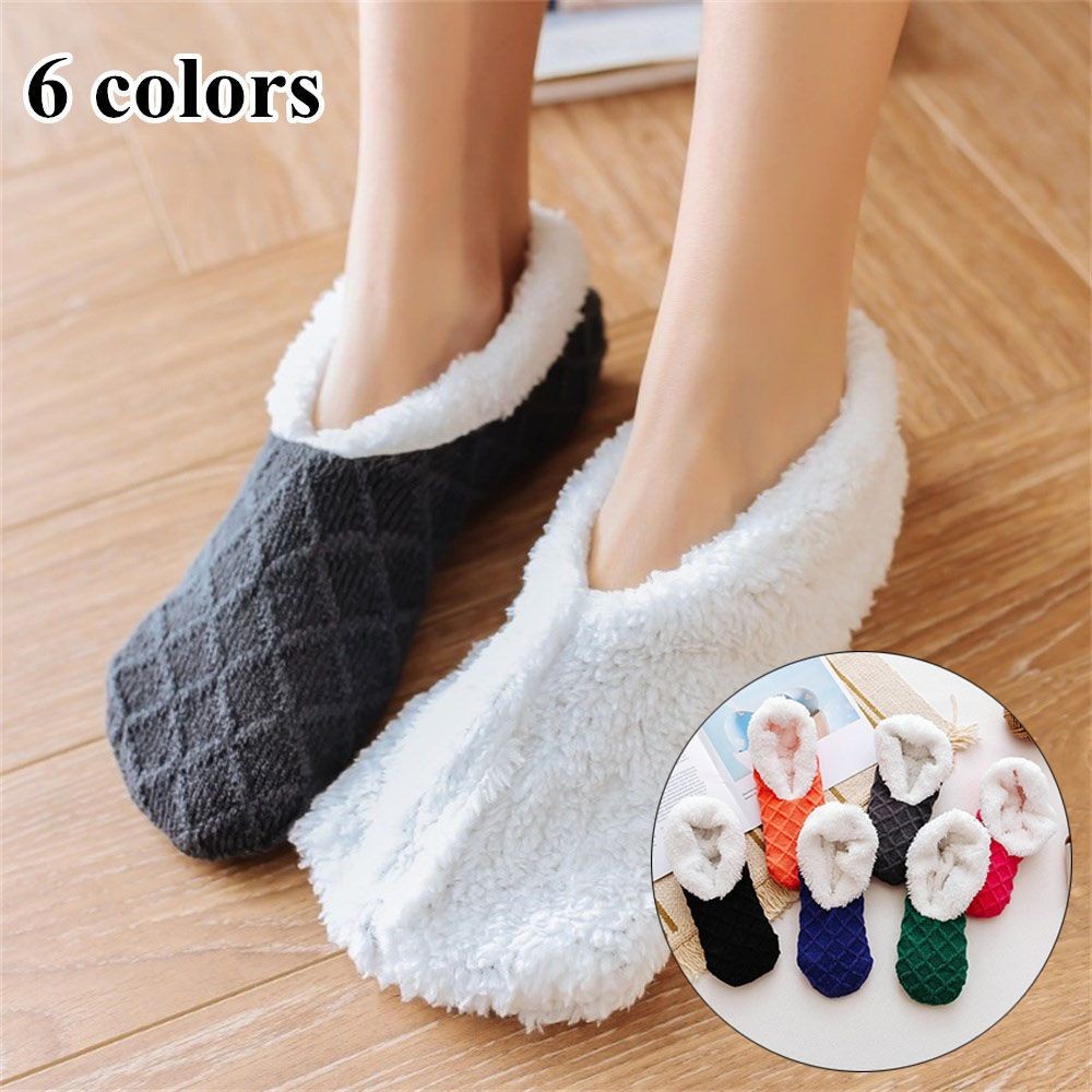 APL Lana ispessita antiscivolo scarpe da terra calde calze da pantofole calze da terra