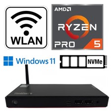 Lenovo ThinkCentre M75n WLAN Ryzen 5 Pro 3500U 8GB RAM NVME SSD Mini PC Windows