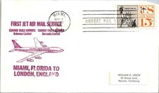 FFC 1961 Cunard Eagle Airways - Miami, FL To London England - J26480