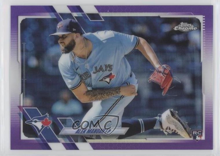 2021 Topps Chrome Update Target Purple Refractor Alek Manoah Rookie RC 09wc