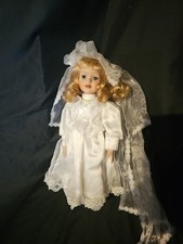 Vintage Blonde Hair Blue Eyes Curly Hair Doll