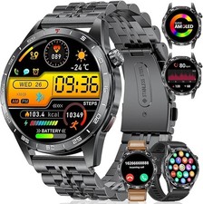 Orologio Smartwatch Uomo Con 1,85'' Ampio Schermo HD /Torcia LED, 730Mah Smart W