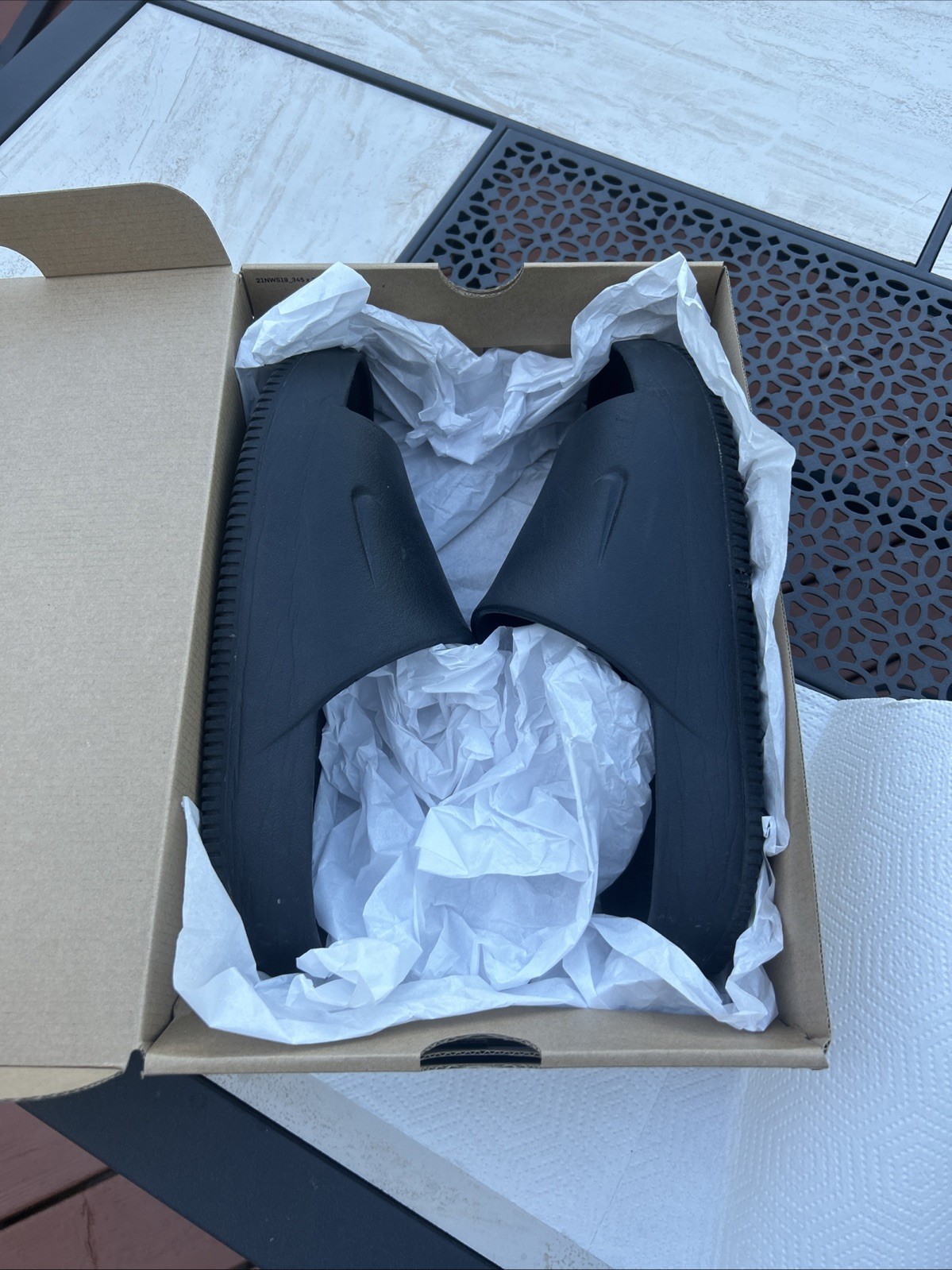 Nike Clam Slides Men's 13 Fits Like 11 Includes Original Box