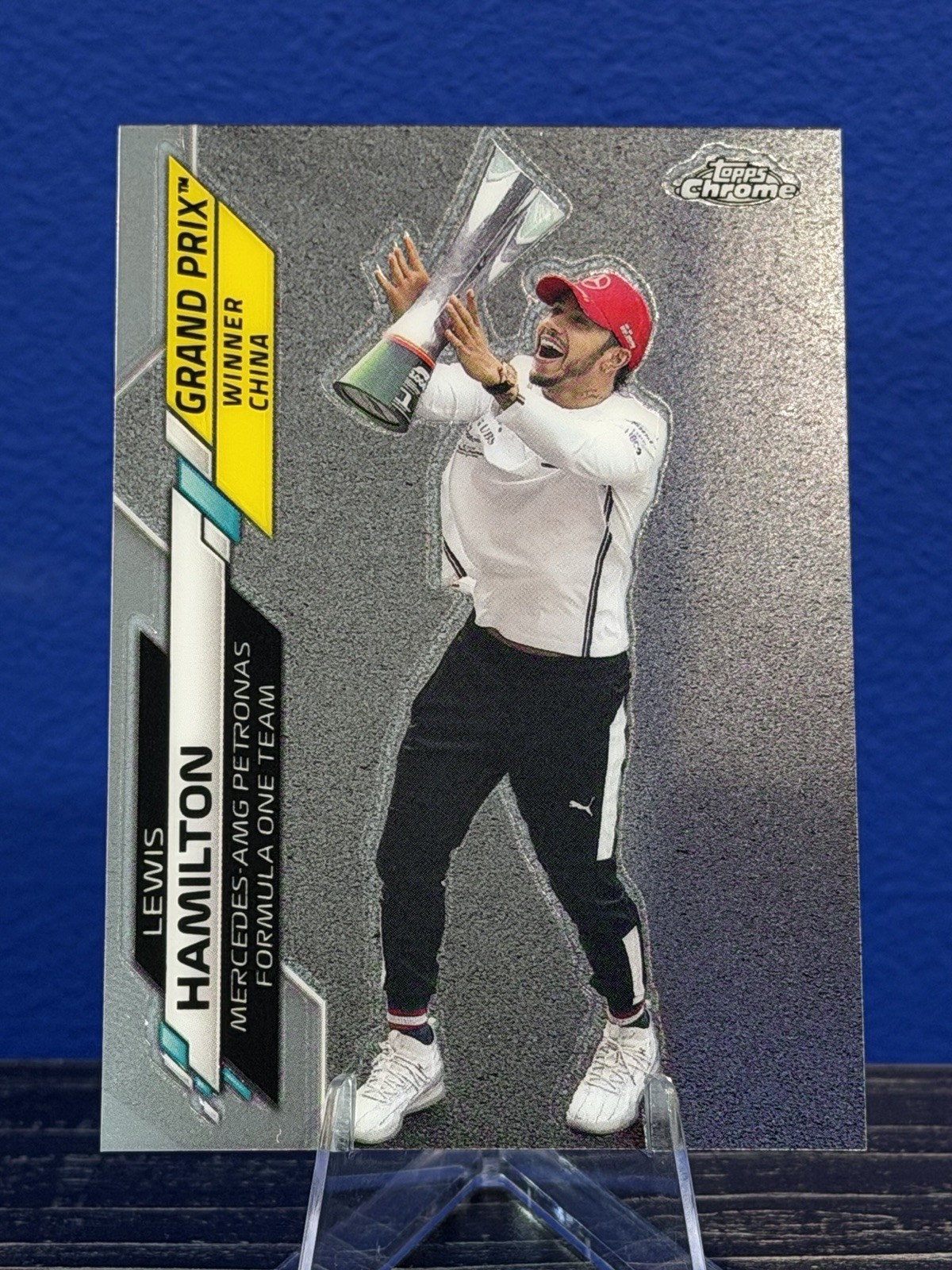 2020 Topps Chrome Formula 1 Lewis Hamilton Winners Card Mercedes #135