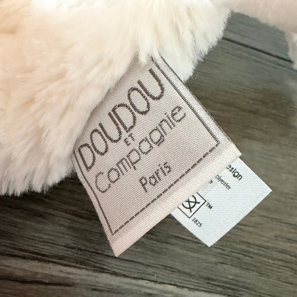 Peluche Doudou et Compagnie marfil y rosa conejo Lovey Foto 3 de 4