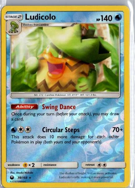 Ludicolo 38/168 Celestial Storm Rare LP Pokemon TCG