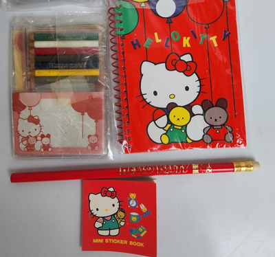 Vintage SANRIO Hello Kitty Booklet Pencil Sticker Miniature