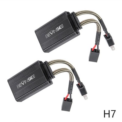 BEVINSEE H7 LED Glühlampen Canbus Lastwiderstand LED Birnen Decoder