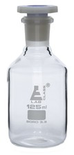 EISCO 125mL (4.2oz) Glass Reagent Bottle with Acid Proof 4.2 Ounces, Clear 