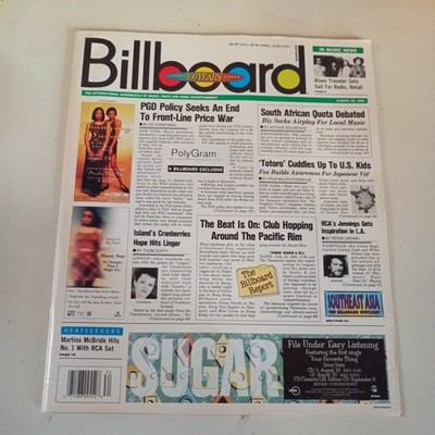 Billboard Magazin Zeitschrift  August 1994 