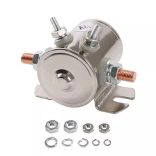 Max 300A 12 Volt Duty Solenoid Relay 4-Terminal for Golf Carts Heavy Duty Win...