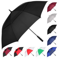 Extra Large Black Golf Umbrella, 54/62/68/72 Inch Automatic Open, Oversize Do...