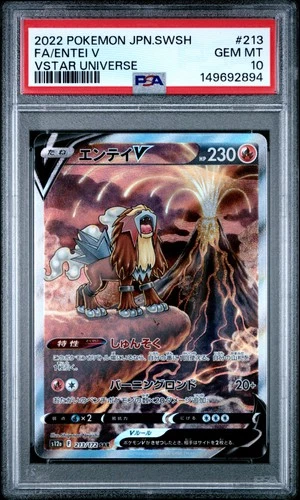 PSA 10 Entei V 213/172 SAR Vstar Universe Pokemon Japanese