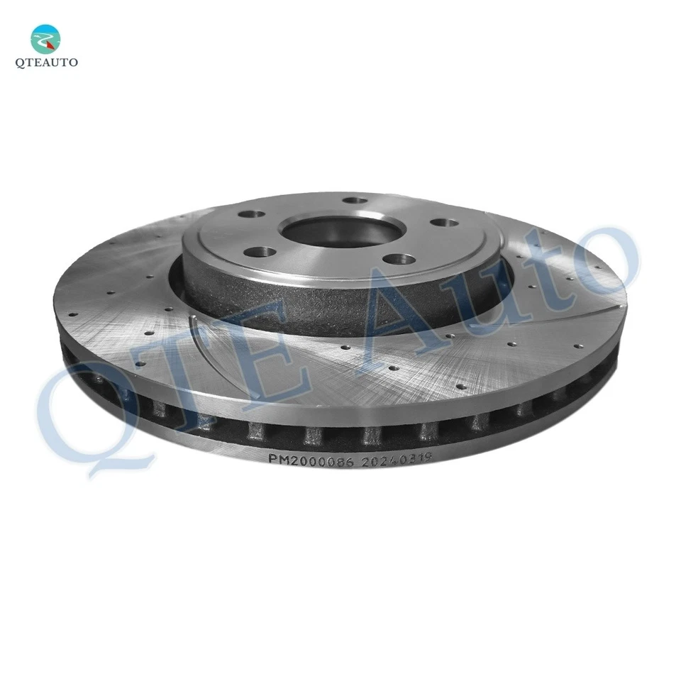 4P Front 330mm-Rear 330mm Drilled Brake Rotors For 2012 2013 Jeep Grand Cherokee - Image 4 of 4