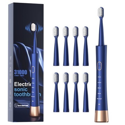 AJELU IPX7 Waterproof Sonicare Electric Toothbrush, 1 Count (Pack of 1), Blue 