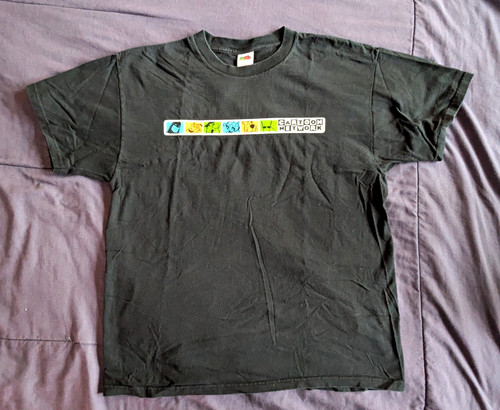 Cartoon Network Y2k Promo Shirt XL Rare Nice Condition Courage Space Ghost Bravo
