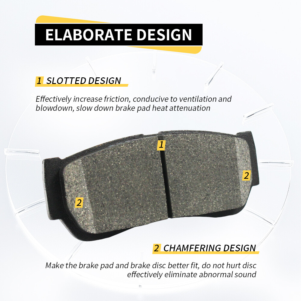 Rear Ceramic Brake Pads Kit for Jeep Wrangler Liberty Dodge Nitro w