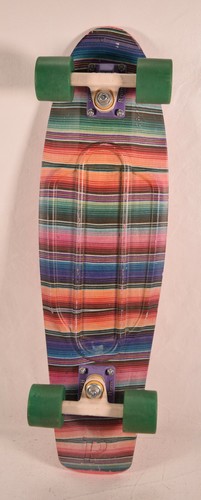 Penny Board Skateboard 22” Authentic Australia Pink Green Rainbow Stripe - 第 4/6 張圖片