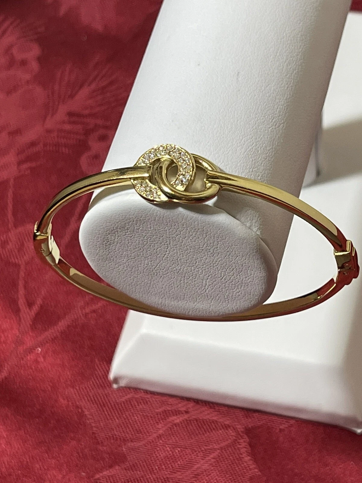 michael kors braccialetto posteriore pavè di cristallo anelli ad incastro