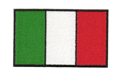 PATCH TOPPA BANDIERA ITALIA cm 10X6 APPLICABILE CON FERRO DA STIRO O CUCITA