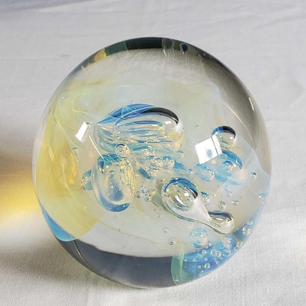 Artist Robert Eickholt Hand Blown Art Glass Paperweight | eBay