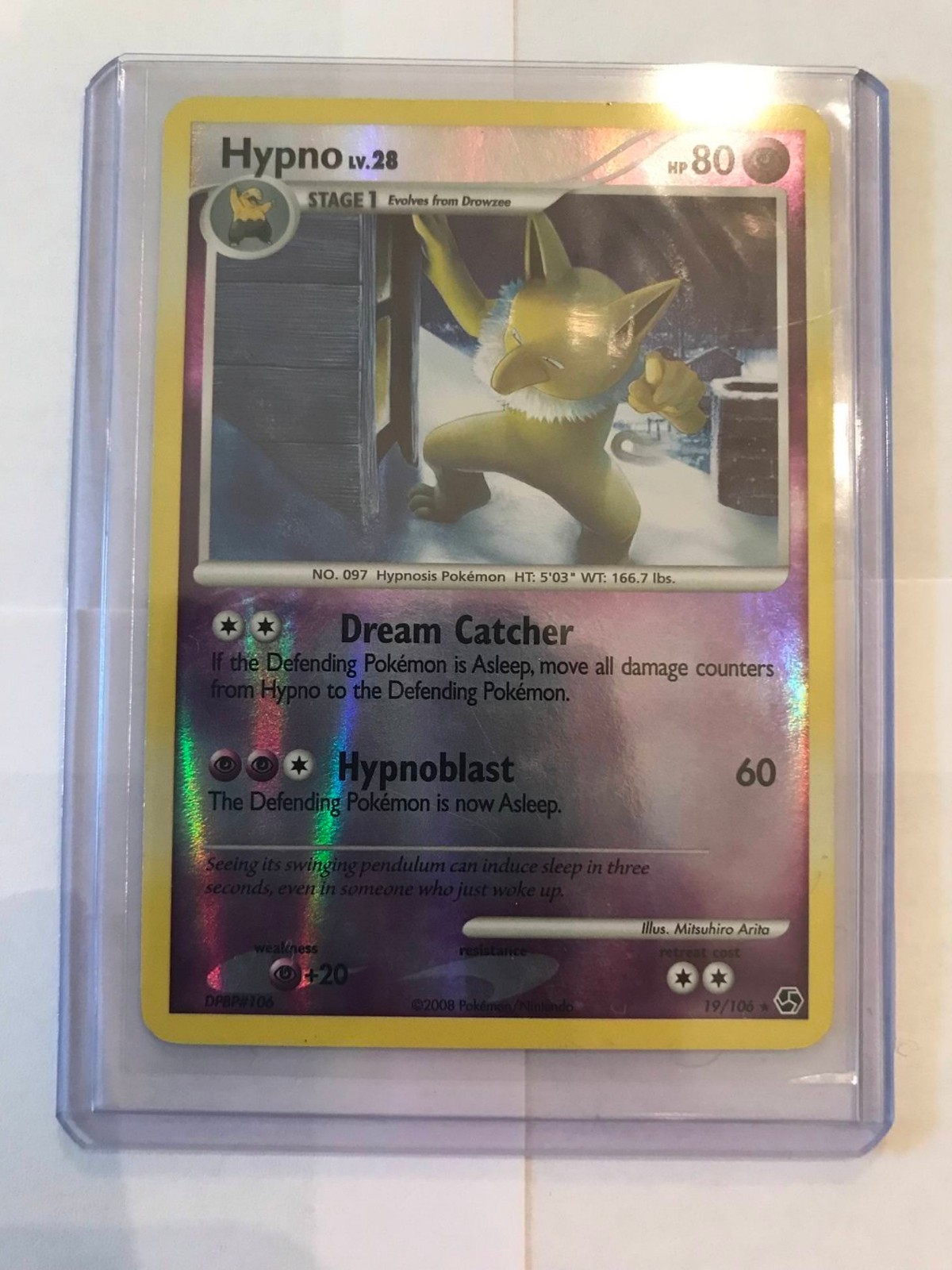 Pokemon Card - Hypno 19/106 (Reverse Holo) - Great Encounters - Lightly Played